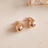 Aretes Gota Mini Rose - Colección Acero